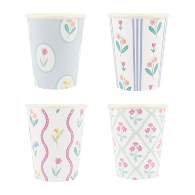 Flower Pattern Cups|Meri Meri