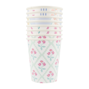 Flower Pattern Cups|Meri Meri
