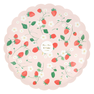 Strawberry Pattern Dinner Plates|Meri Meri