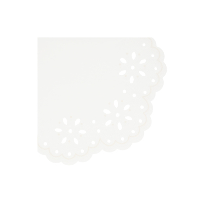 Broderie Anglaise Lace White Large Napkins|Meri Meri