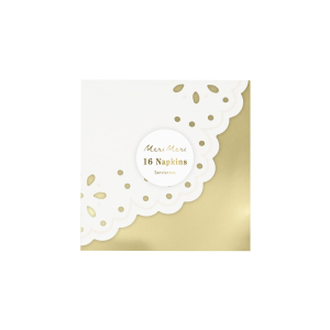 Broderie Anglaise Lace White Small Napkins|Meri Meri