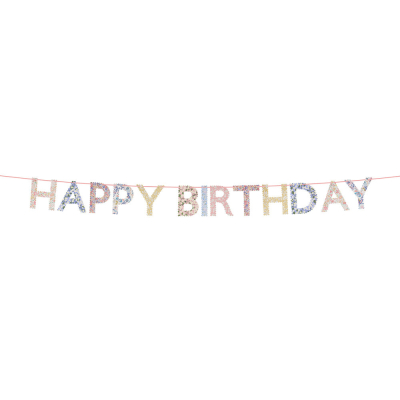 Meri Meri x Liberty Happy Birthday Garland|Meri Meri