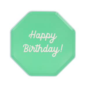 Mixed Happy Birthday Side Plates|Meri Meri