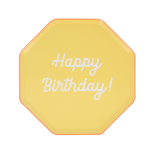Mixed Happy Birthday Side Plates|Meri Meri