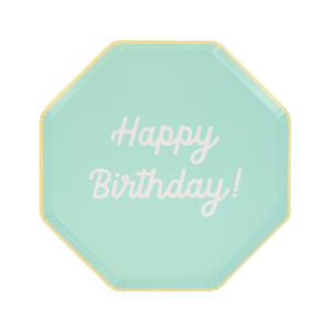 Mixed Happy Birthday Side Plates|Meri Meri