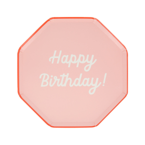 Mixed Happy Birthday Side Plates|Meri Meri