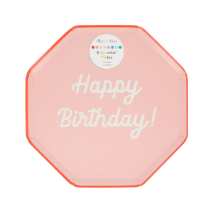 Mixed Happy Birthday Side Plates|Meri Meri
