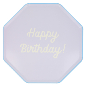 Mixed Happy Birthday Dinner Plates|Meri Meri