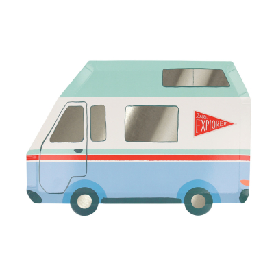 Camping Adventure Camper Van Plates|Meri Meri