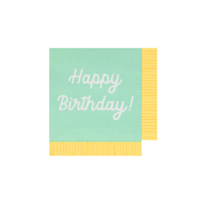 Mixed Happy Birthday Small Napkins|Meri Meri
