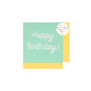 Mixed Happy Birthday Small Napkins|Meri Meri