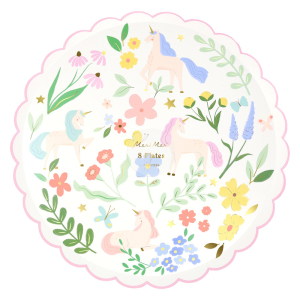 Meadow Unicorns Dinner Plates|Meri Meri