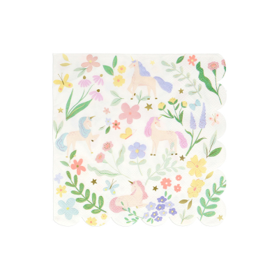 Meadow Unicorns Large Napkins|Meri Meri