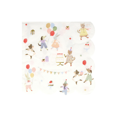 Animal Friends Large Napkin|Meri Meri
