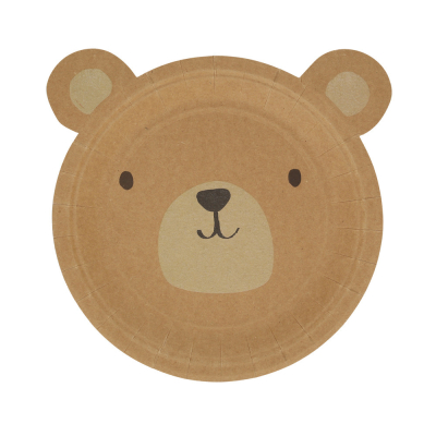 Woodland Bear Plates|Meri Meri