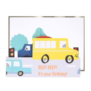 Transport Concertina Card|Meri Meri