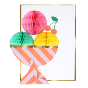 Honeycomb Ice Cream Sundae Card|Meri Meri