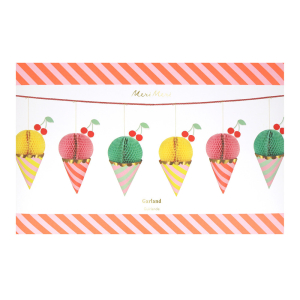 Ice Cream Honeycomb Garland|Meri Meri
