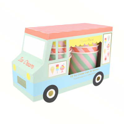 Ice Cream Tubs & Spoons|Meri Meri