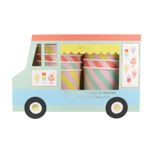 Ice Cream Tubs & Spoons|Meri Meri