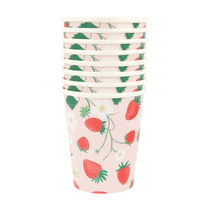 Strawberry Pattern Cups|Meri Meri