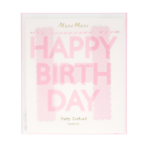 Pink Happy Birthday Garland|Meri Meri