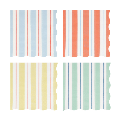 Preppy Stripe Large Napkins|Meri Meri
