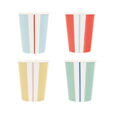 Preppy Stripe Cups|Meri Meri