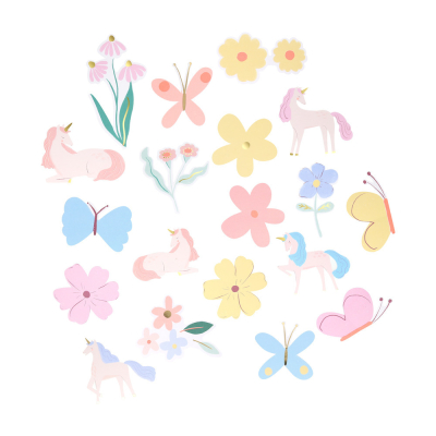 Shaped Unicorn Stickers|Meri Meri
