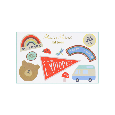 Camping Adventure Tattoos|Meri Meri