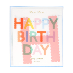 Scallop Bright Happy Birthday Garland|Meri Meri