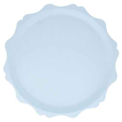 Large Blue Decorative Edge Compostable Plates|Meri Meri