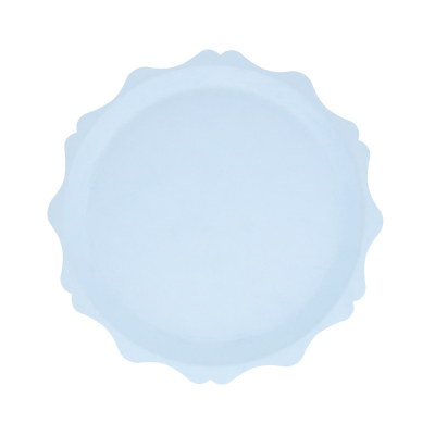 Small Blue Decorative Edge Compostable Plates|Meri Meri
