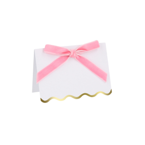Pastel Velvet Bow Placecards|Meri Meri