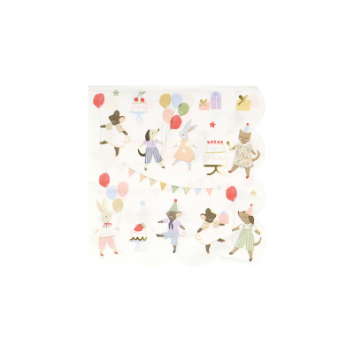Animal Friends Small Napkins|Meri Meri