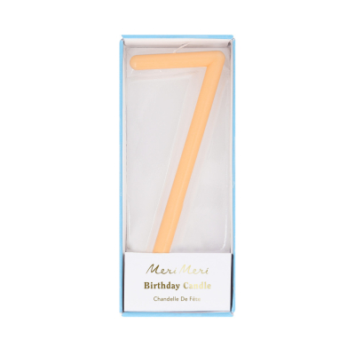 Large Slim Number 7 Candle|Meri Meri