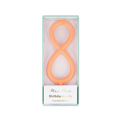 Large Slim Number 8 Candle|Meri Meri