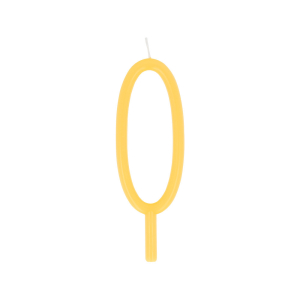 Large Slim Number 0 Candle|Meri Meri