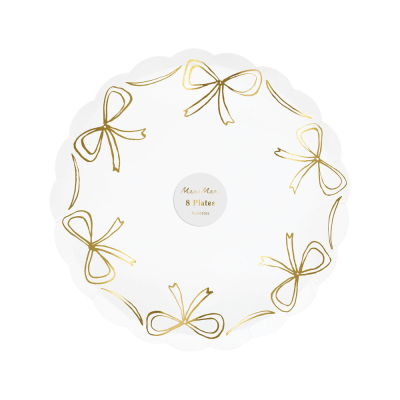 Gold Bow Side Plates|Meri Meri