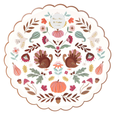 Folk Fall Dinner Plates|Meri Meri