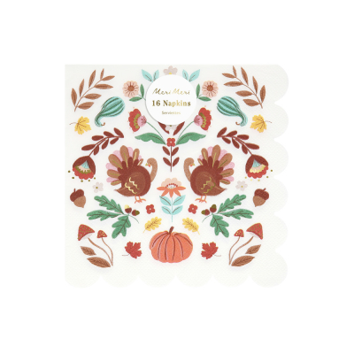 Folk Fall Large Napkins|Meri Meri