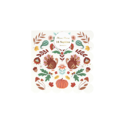 Folk Fall Small Napkins|Meri Meri