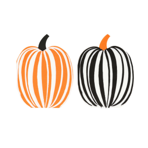Stripe Pumpkin Napkins|Meri Meri