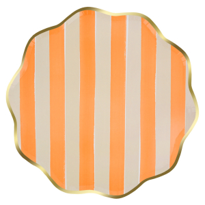 Fall Stripe Dinner Plates|Meri Meri