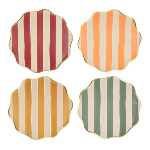 Fall Stripe Side Plates|Meri Meri