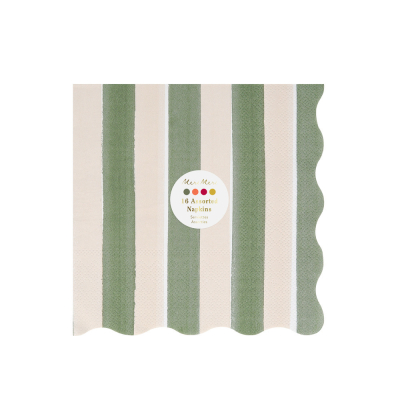 Fall Stripe Large Napkins|Meri Meri
