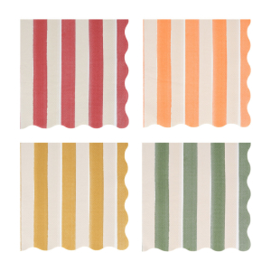 Fall Stripe Large Napkins|Meri Meri