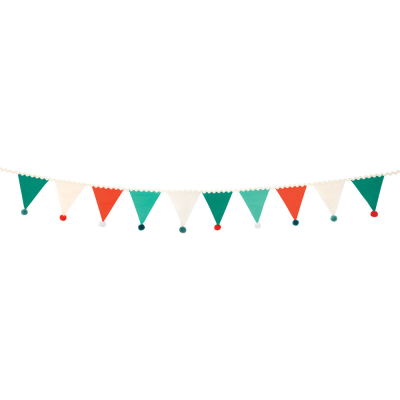 Christmas Pom Pom Flag Garland|Meri Meri