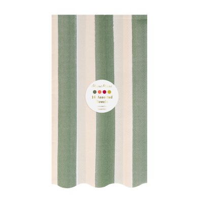 Fall Stripe Guest Towels|Meri Meri