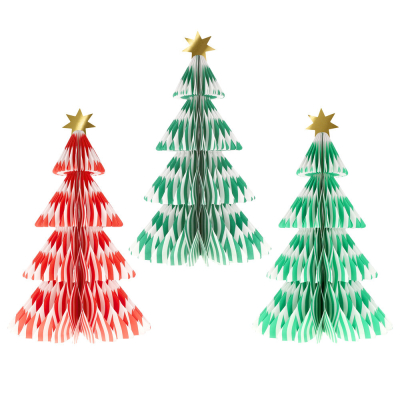 Stripe 3D Paper Trees|Meri Meri